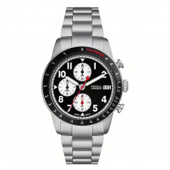 Мужские часы Fossil FS6045 Black Silver (Ø 34 мм)