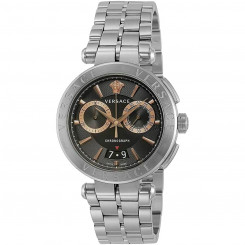 Мужские часы Versace VE1D01019 Черные Серебристые (Ø 24 мм)