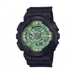 Мужские часы Casio G-Shock GA-110CD-1A3ER Черные Зеленые