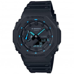 Мужские часы Casio GA-2100-1A2ER цифровые аналоговые черные