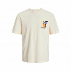 Children's Short-sleeved T-shirt Jack & Jones Tampa Back Beige