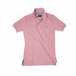 Мужская рубашка поло с коротким рукавом Bobroff розовая