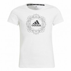 Детская футболка с коротким рукавом Adidas Graphic White