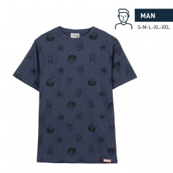 Men’s Short Sleeve T-Shirt Marvel Dark blue
