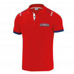 Мужская рубашка-поло с коротким рукавом Sparco Martini Racing Red (размер L)