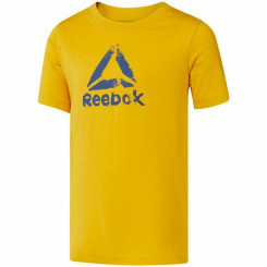 Детская футболка с коротким рукавом Reebok Elemental Желтый
