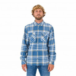 Мужская рубашка с длинным рукавом Hurley Santa Cruz синяя