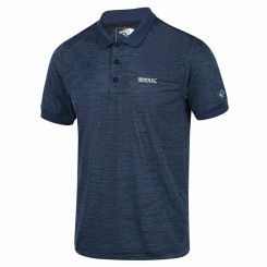 Мужская рубашка-поло с коротким рукавом Regatta Remex II темно-синяя