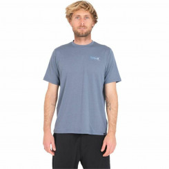 Мужская футболка с коротким рукавом Hurley One Only Slashed UPF синяя