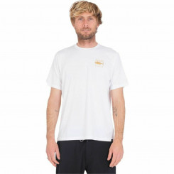 Men’s Short Sleeve T-Shirt Hurley Toro Hybrid UPF White