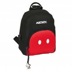 Casual Backpack Mickey Mouse Clubhouse Mickey mood Red Black 13 L