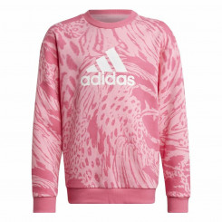 Толстовка без капюшона для девочек Adidas Future Icons Hybrid Animal Pink