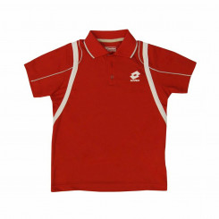 Детская рубашка-поло с коротким рукавом Lotto Attack PL Красная