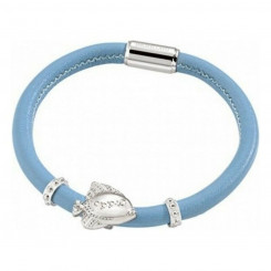 Women's Bracelet with Crystals Morellato SADZ06 Crystal Silver Blue Steel Leather (19,5 cm)