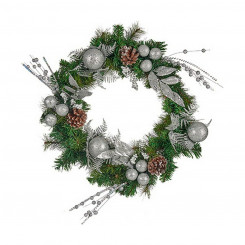 Advent wreathe Pineapples Silver Green (60 x 13 x 60 cm)