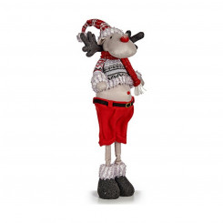 Christmas Reindeer Красный Серый Полиэстер Белый Кремовый (15 x 63 x 22 см)