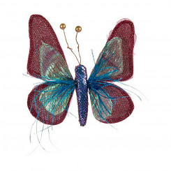 Jõulukaunistus Butterfly Blue Pink (14 x 3 x 18 cm)