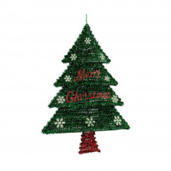 Decoration Christmas Tree Red Silver Green Plastic polypropylene (44 x 58,8 x 7 cm)