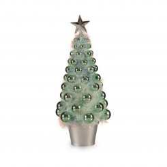 Рождественская елка Переливающийся Зеленый Пластик, полипропилен (16 х 37,5 х 16 см)