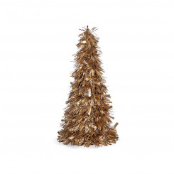 Christmas Tree Matt Tinsel Golden White Plastic polypropylene (18 x 18 x 45,5 cm)