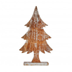 Christmas Tree Brown Silver Wood (5 x 49,5 x 26 cm)