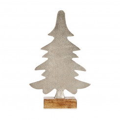 Hõbedane metallist jõulupuu (6 x 25,5 x 16 cm)