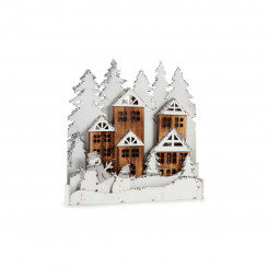 Decorative Figure Light Christmas Town Wood (44 x 44,7 x 6 cm)