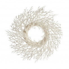 Advent wreathe Branch White Plastic (50 x 10 x 50 cm)