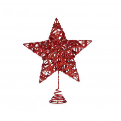 Рождественская звезда Красная Сталь Пластик (20 х 5 х 24,5 см)