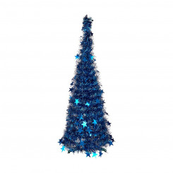 Christmas Tree Blue Tinsel (37 x 37 x 105 cm)