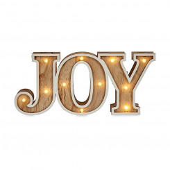 Dekoratiivne figuur Joy Hele puit (3,7 x 11,5 x 26 cm)