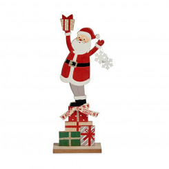 Декоративная фигурка Красный Дед Мороз из дерева (7 х 40 х 14 см)