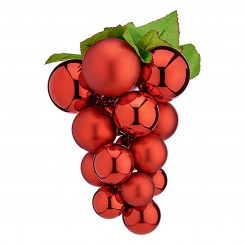 Christmas Baubles Small Grapes Red Plastic