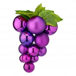 Christmas Baubles Medium Grapes Purple Plastic