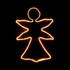 Christmas bauble Light Angel Yellow (52 x 1,5 x 72 cm)
