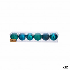 Set of Christmas balls Blue Plastic (Ø 7 cm) (12 Units)