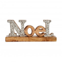 Dekoratiivne figuur Noel Glitter Wood (6,5 x 10 x 25 cm)