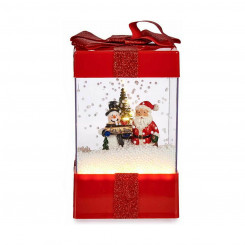 Коробка для снежков, красная пластиковая полирезина (13 x 21 x 13 см)