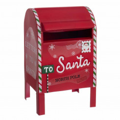 Christmas bauble Red Metal Letterbox 20,5 x 18,5 x 33,5 cm
