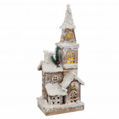 Новогодняя игрушка White Beige Wood House 18 x 12 x 46 см