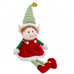 Рождественская игрушка Разноцветная поролоновая ткань Девушка Эльф 40 см