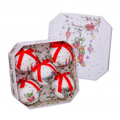 Jõulupulgad Valgest mitmevärvilisest paberist polüfoam-sokid 7,5 x 7,5 x 7,5 cm (5 ühikut)