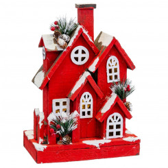 Jõulukaunistus Red Wood House 24 x 13 x 33 cm