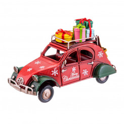 Новогодняя игрушка Красный Разноцветный Металлический Автомобиль 16 x 7 x 9,5 см