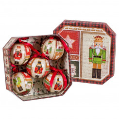 Jõulupulgad, mitmevärviline paber, vahtplastist pähklipureja 7,5 x 7,5 x 7,5 cm (5 ühikut)