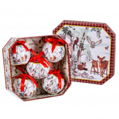Jõulukaunistused Mitmevärviline paber, vahtplastist loomad 7,5 x 7,5 x 7,5 cm (5 ühikut)