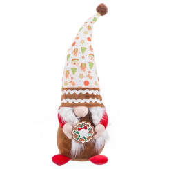 Новогодняя игрушка Девушка из разноцветной песочной ткани 13 х 12 х 42 см
