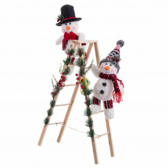 Новогодняя игрушка Snow Doll Разноцветная деревянная ткань 30 x 15 x 76 см