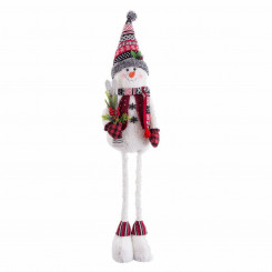 Рождественская игрушка Снежная кукла из разноцветной металлической ткани 38 x 25 x 142 см