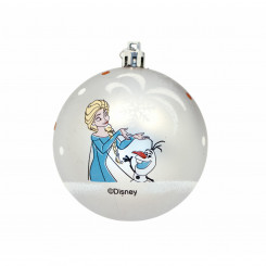 Рождественские украшения Frozen Memories Серебро 10 шт. Пластик (Ø 6 см)
